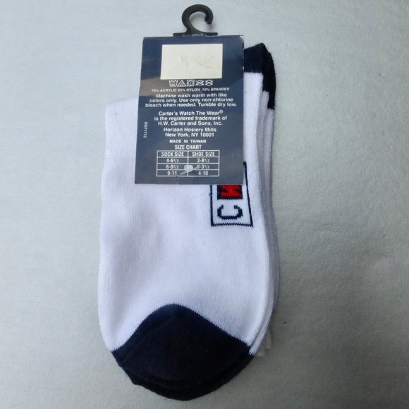 Carters White Womens Ankle Socks Ladies Size 9-11 - Picture 5 of 9